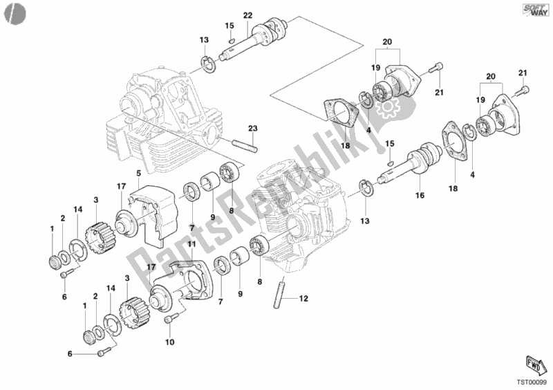 Todas las partes para árbol De Levas de Ducati Supersport 800 S 2003